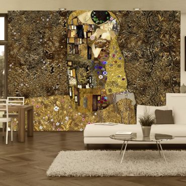 гоблен - вдъхновение на Климт: Златна целувка