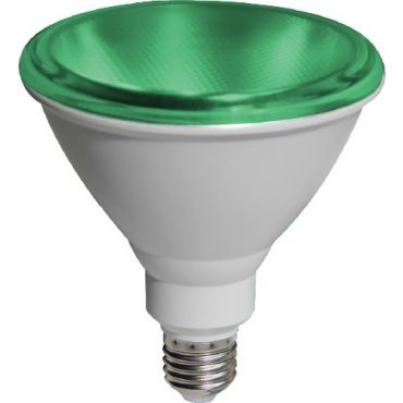 Лампа LED E27 PAR38 15W Green