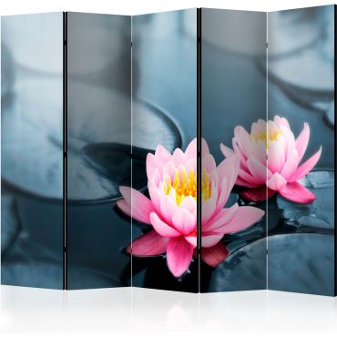 Разделител от 5 части - Lotus blossoms II [Разделители за стаи]