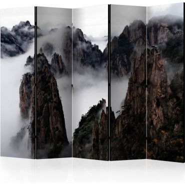 Преграда с 5 секции - Море от облаци в планината Хуаншан, Китай II [Разделители на стаи]