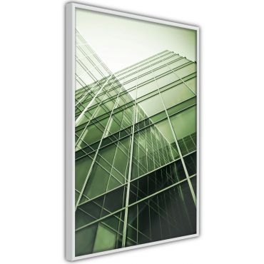 Плакат - стомана и стъкло (зелен)