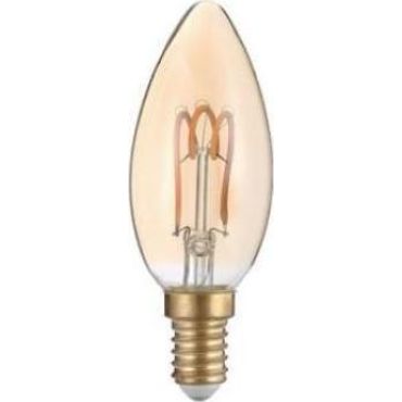 Лампа LED Filament E14 Candle 3W 2700K Amber