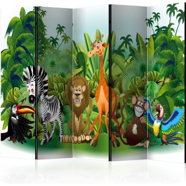 Разделител от 5 части - Jungle Animals II [Разделители на стаи]