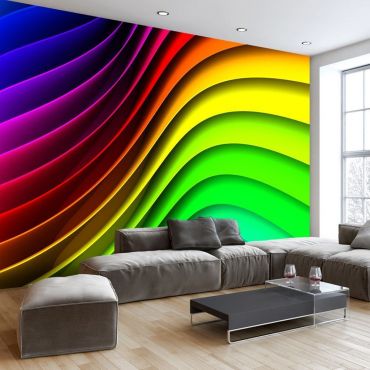 Самозалепващ се фототапет - Rainbow Waves