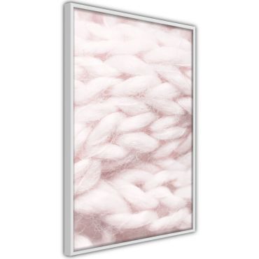 Плакат - бледо розово плетене