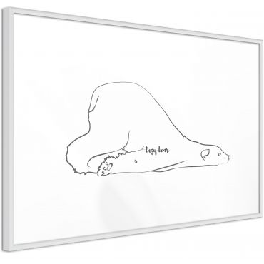 Плакат - Почиваща полярна мечка