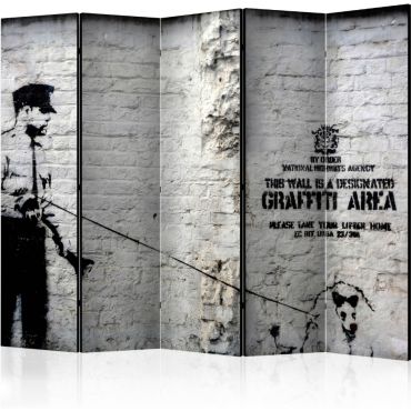 Разделител от 5 части - Banksy - Graffiti Area II [Разделители на стаи]