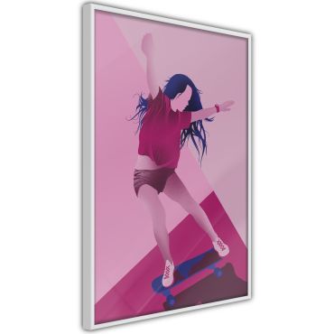 Плакат - Момиче на скейтборд