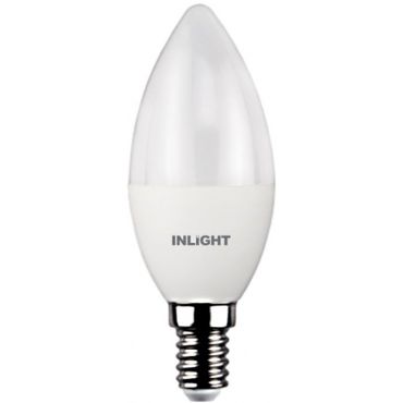 Лампа LED InLight E14 C37 5.5W 4000K