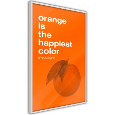 Плакат - оранжев цвят