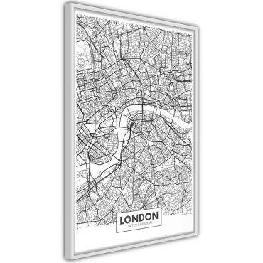 Плакат - Карта на града: Лондон