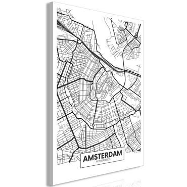 Таблица - Карта на Амстердам (1 част) вертикална