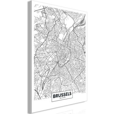 Таблица - Карта на Брюксел (1 част) вертикална