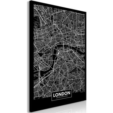 Таблица - тъмна карта на Лондон (1 част) вертикална