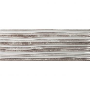 Плочка LOUVRE Decor Gris Wave Rlv KARAG