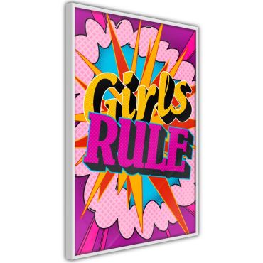 Плакат - Правило за момичета (Цвят)