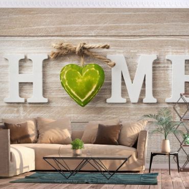 Самозалепващ се фототапет - Home Heart (зелен)