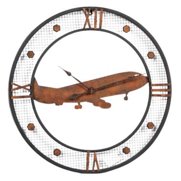 Стенен часовник Metallic Plane