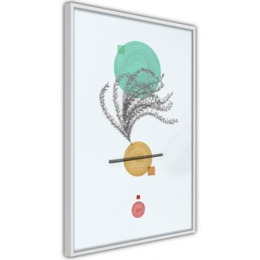 Плакат - Геометрична инсталация с растение