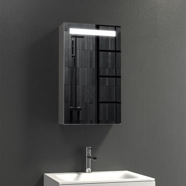 Огледало със скрито LED осветление и шкаф KARAG