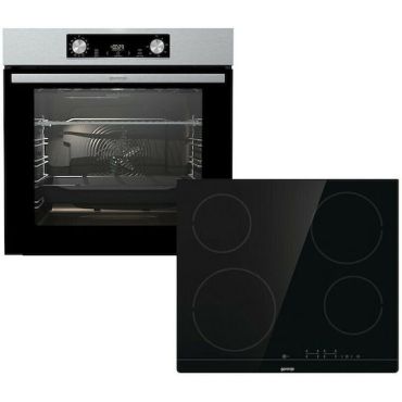Φούρνος Gorenje με Κεραμικές Εστίες BO6737E02X + ECT41SC