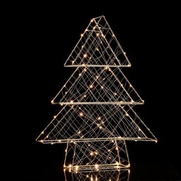 Декоративен LED 3D metal tree