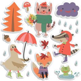 Декоративни стикери за стена Rainy Day от пяна L