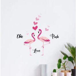 Декоративни стикери за стена Flamingos S