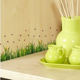 Декоративни стикери за стена Ladybugs On Grass S