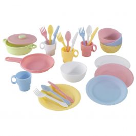 Кухненска utensils KidKraft Cookware Set Pastel