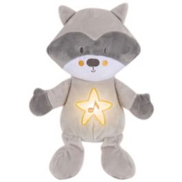 Успокояващо гушкане и нощна светлина Raccoon Bebe Stars