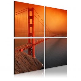 Платнен печат - Сан Франциско - мост Голдън Гейт
