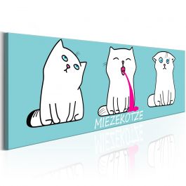 Canvas Seal - Miezekotze: Cat Trio (син)