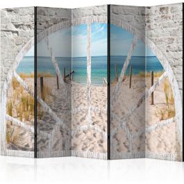 Преграда с 5 секции - Изглед на прозорец - Плаж II [Разделители на стаи]