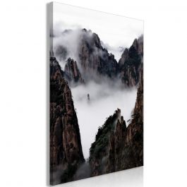 Таблица - мъгла над Huang Shan (1 част) вертикално