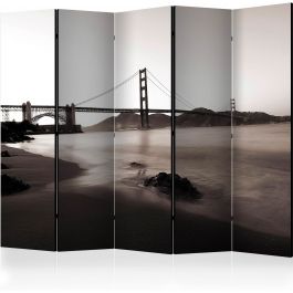 Преграда с 5 секции - Сан Франциско: Мостът Golden Gate в черно и бяло II [Разделители на стаи]