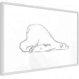 Плакат - Почиваща полярна мечка