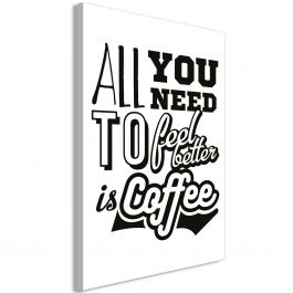 Маса - всичко, от което се нуждаете, за да се чувствате по-добре, е кафе (1 част) вертикално